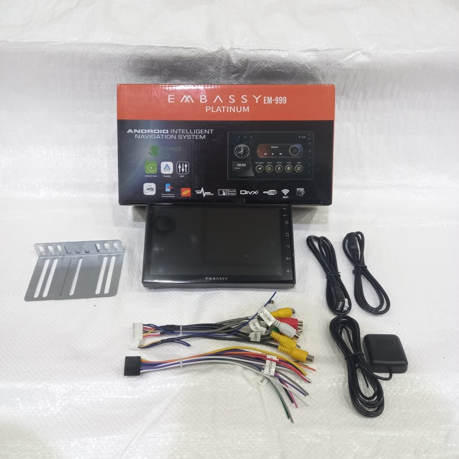 Head Unit Android Embassy Platinum 7 inch Ram 2/32GB Android OS 12