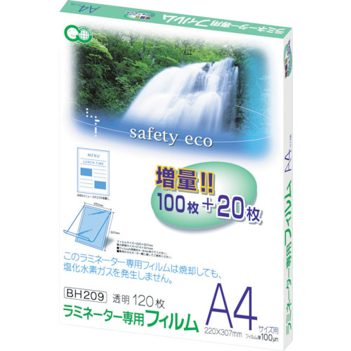 

Asuka laminator exclusive film 120 sheets for A4 size BH-209