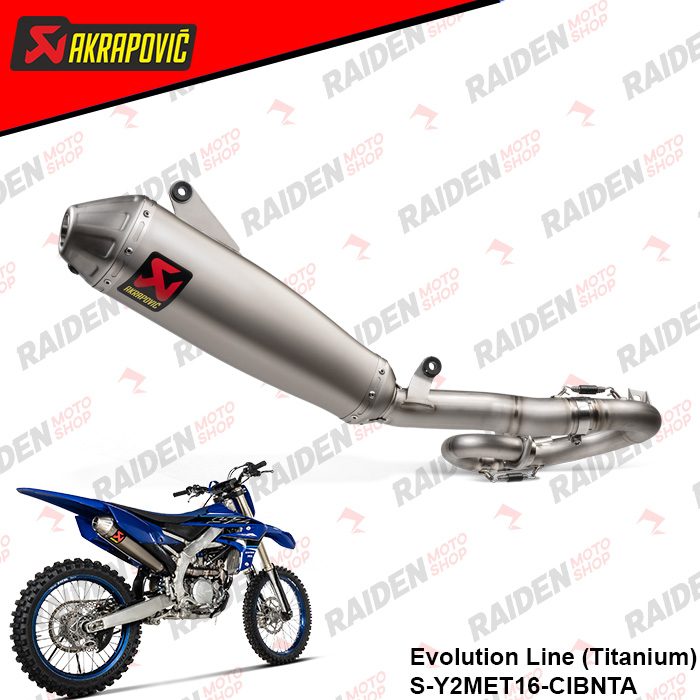 KNALPOT AKRAPOVIC EVOLUTION LINE (TITANIUM) YAMAHA YZ250F/YZ250FX