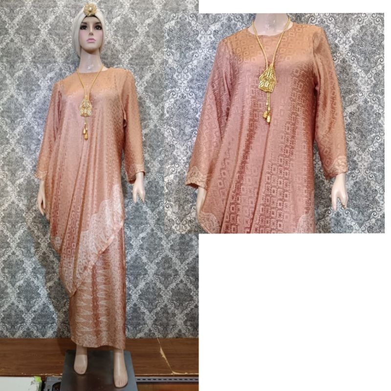 Setelan Rok Belah Carla | Setelan Tunik Malaysia Premium | Setelan Tunik Carla Premium - Modeluv