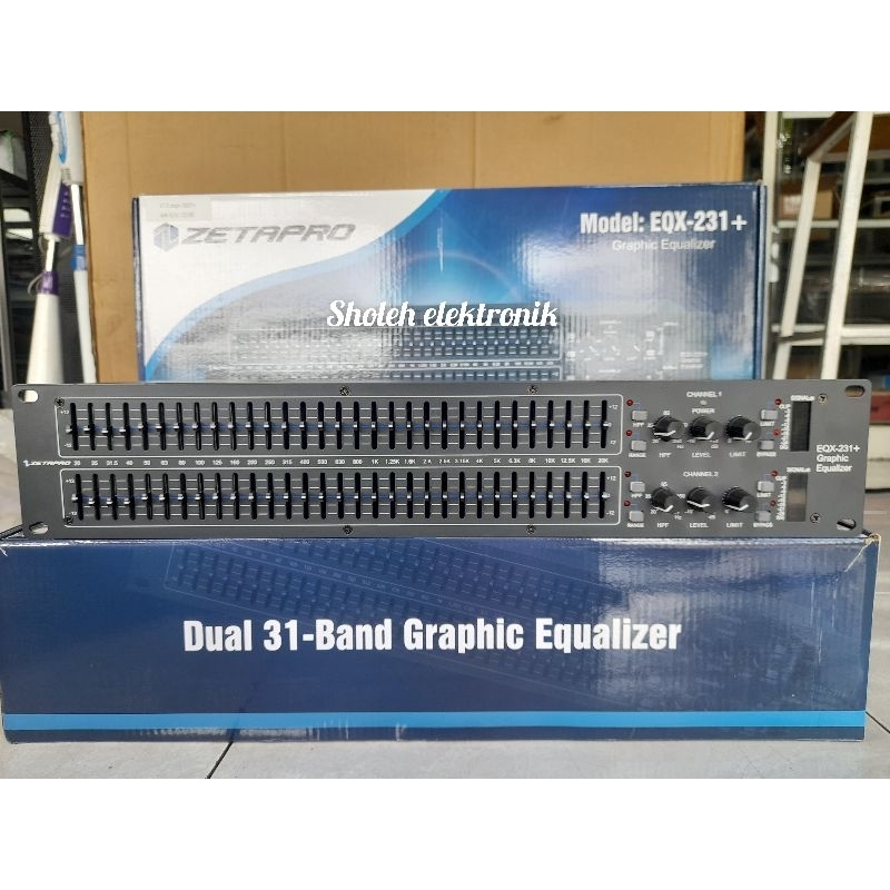 Equalizer Zetapro EQX 231+ eq zetapro 231+ EQ zetapro 231+ plus subwoofer ORIGINAL