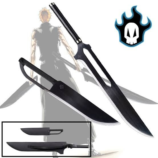 kurosaki ichigo cosplay berbahan kayu
