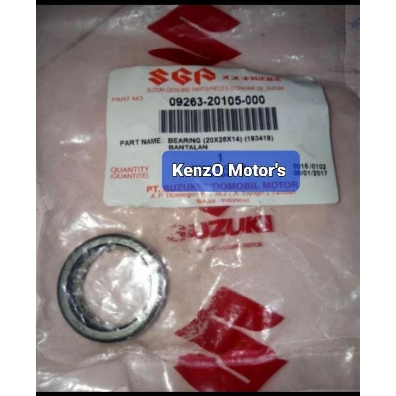 [09263-20105-000] Klaher Bearing Bambu BEARING - ADDRESS, SKYDRIVE, HAYATE