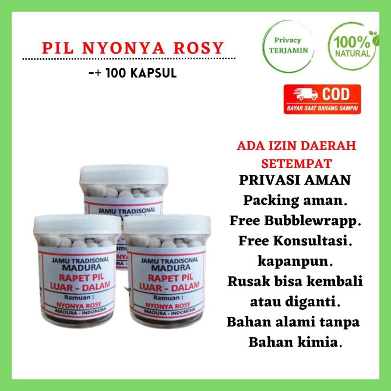 PRIVACY TERJAMIN - Obat Pil Jamu Herbal Nyonya Rosi Rosy Pil Virgin Rapet Luar Dalam Obat Rapet Pera