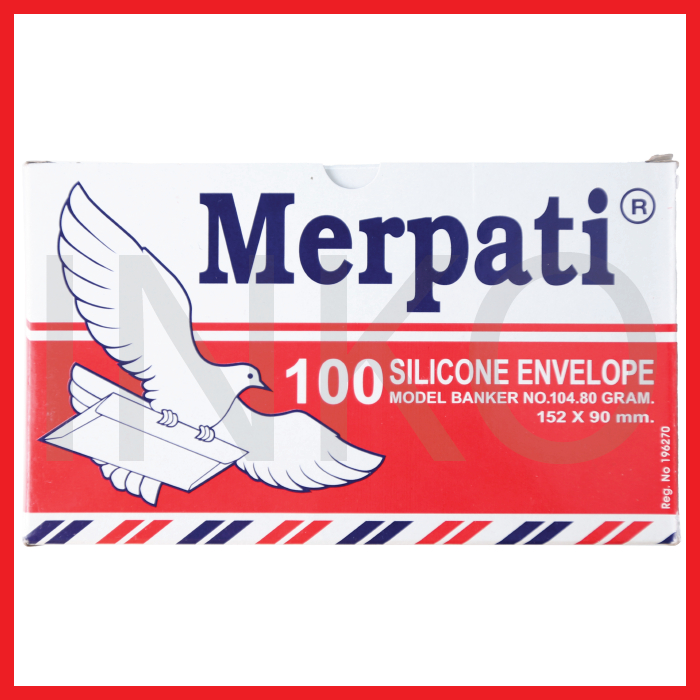 

KIKY AMPLOP MERPATI 100 AIRMAIL SILICONE ENVELOPE 104 80GR