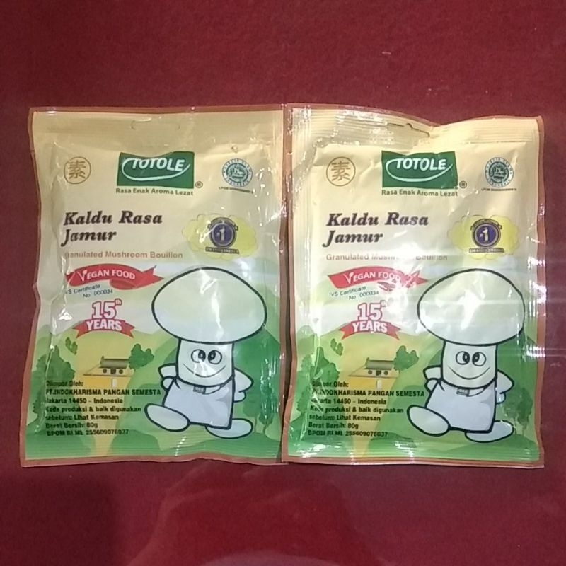 

Totole kaldu rasa jamur vegan food 80gr