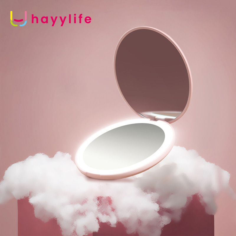 SOOKA Rechargeable Makeup Mirror - portabel LED cermin rias dengan cahaya  HL-BCB557