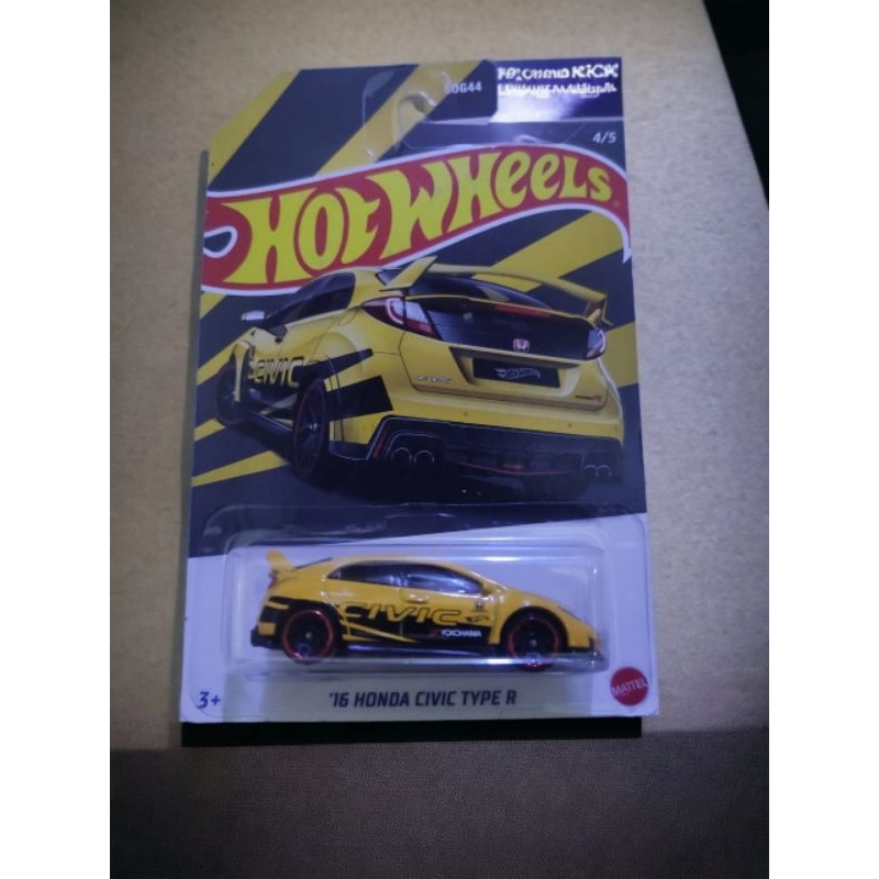 Hotwheels 16 Honda Civic Type R Kuning Hitam