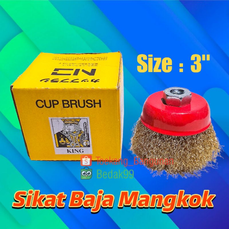 Sikat Baja Mangkok / Sikat Kawat Gerinda