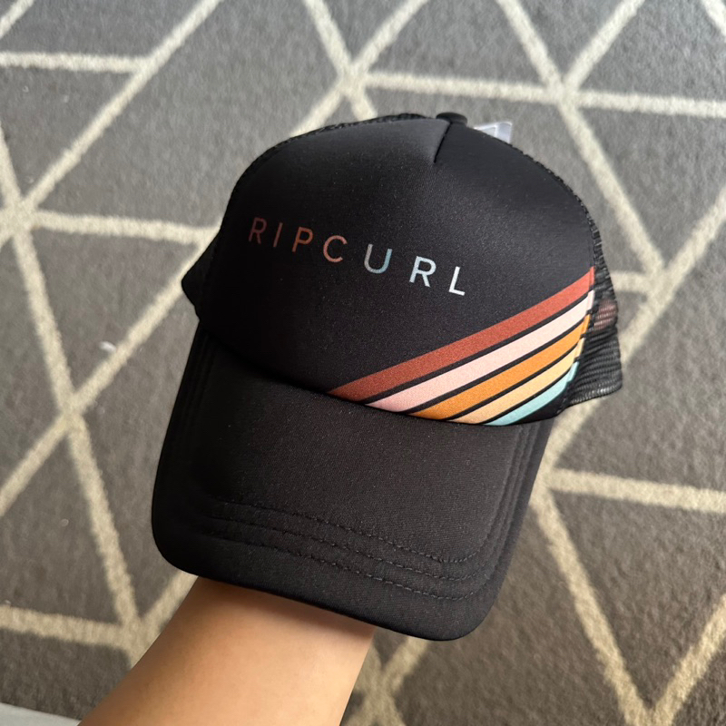 RIPCURL topi trucker jaring hitam rainbow ORIGINAL 100%
