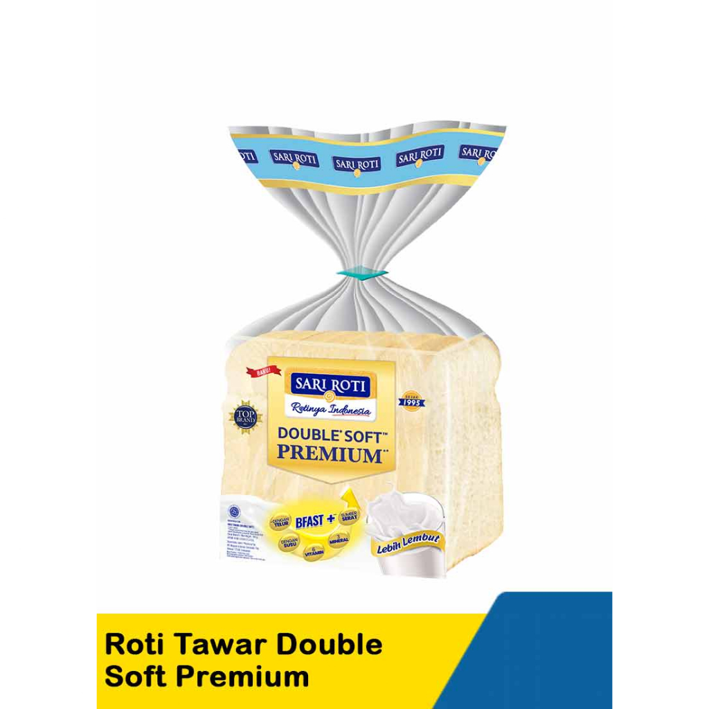 

SARI ROTI Roti Tawar Double Soft Premium 360 gr