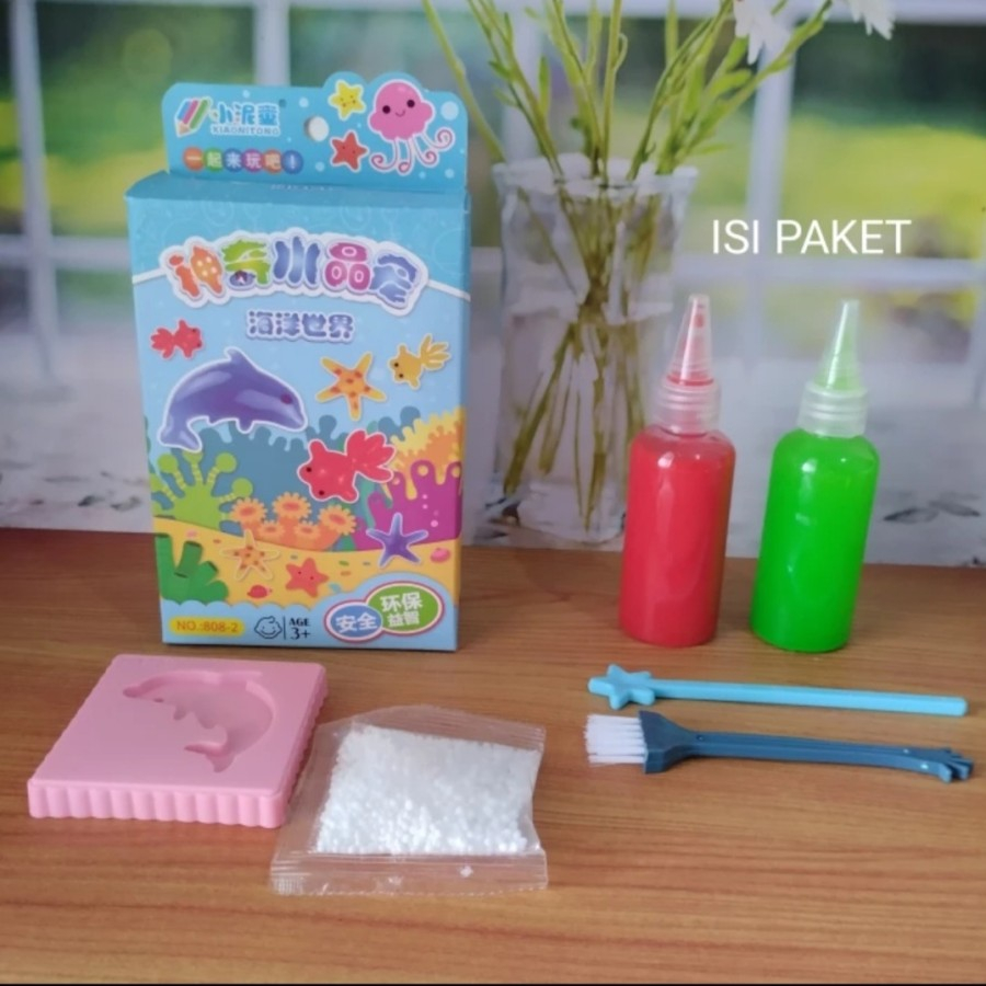Mainan cetakan jelly DIY, Magic Jelly, Mainan prakarya anak