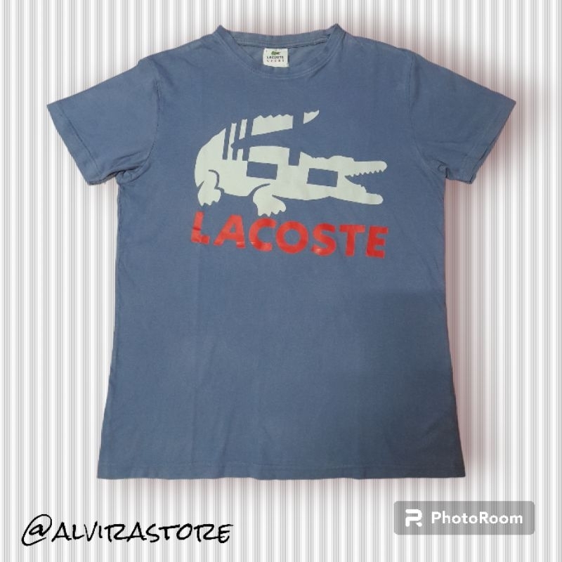lacoste kaos big logo