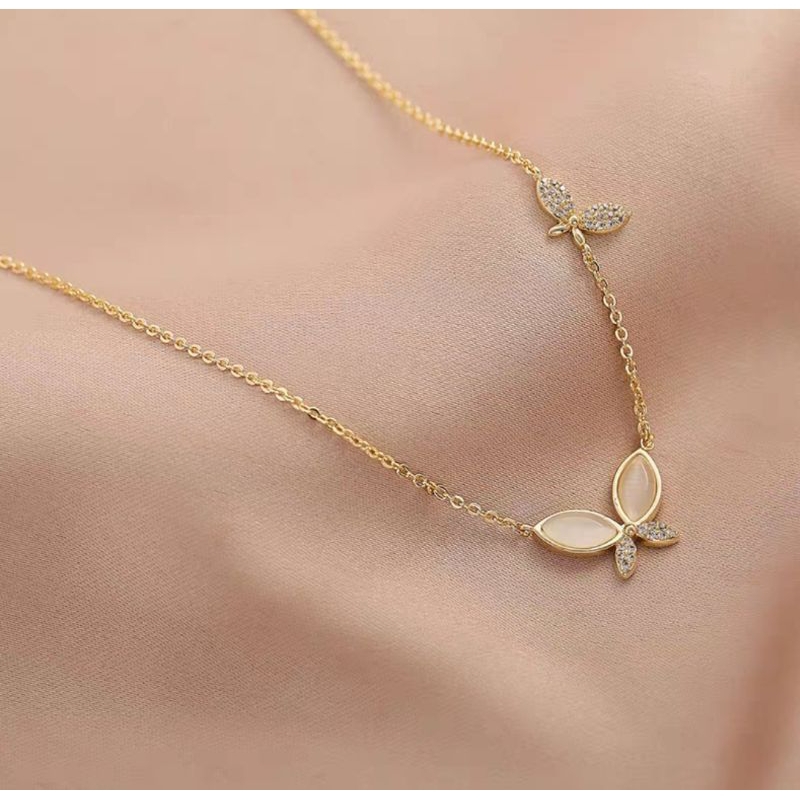 Kalung Titanium Wanita Aesthetic Simple Dan Elegan Terbaru / Kalung Titanium Korea Fashion Wanita