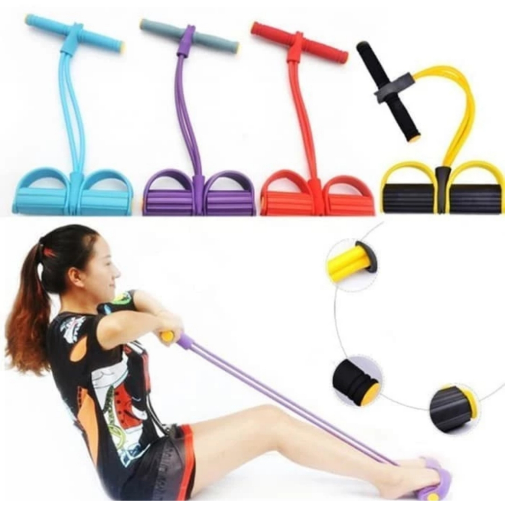 *TUMMY BODY TRIMMER ALAT OLAHRAGA FITNESS TALI KARET TARIK PEMBAKAR LEMAK