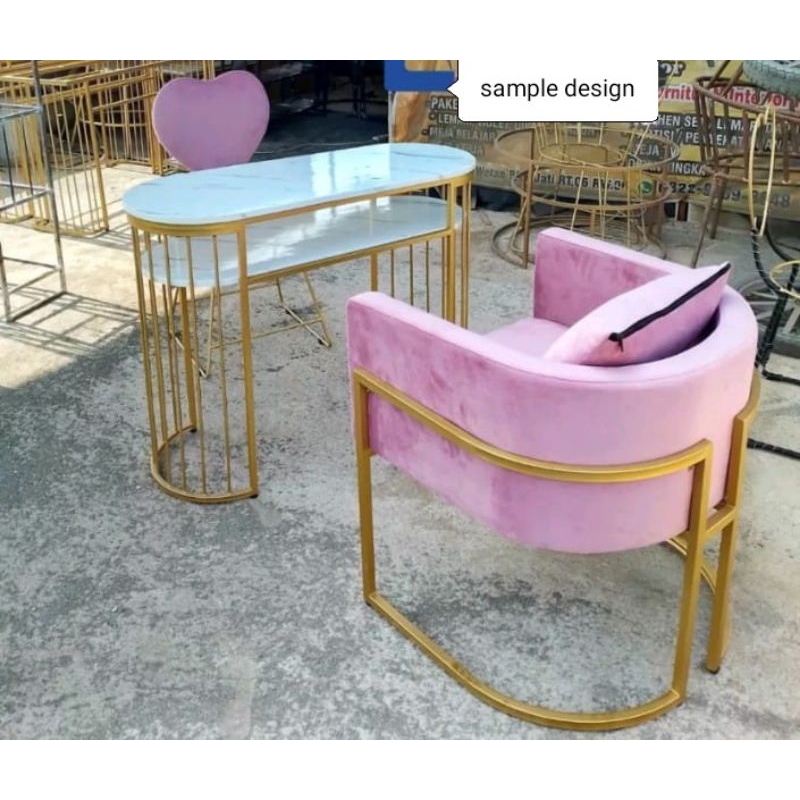 SET MEJA KURSI NAILART MEJA RIAS MEJA KURSI KERJA MEJA KURSI SALON