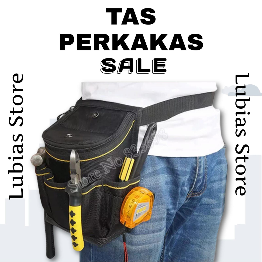 Tas Pinggang Proyek Perkakas Tas untuk Menyimpan Peralatan Bengkel dan Bangunan Lubias Store