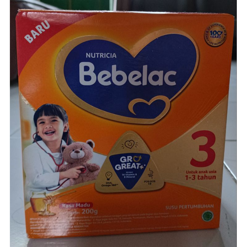 Susu Pertumbuhan Bebelac 3 Rasa Madu 200 gram