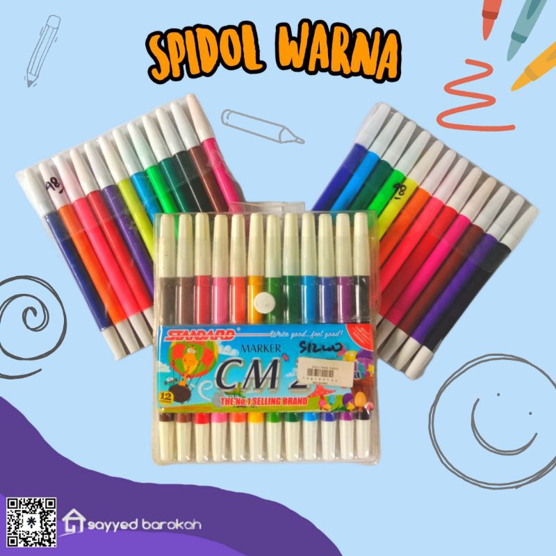 

SPIDOL WARNA STANDARD 12 COLOURS