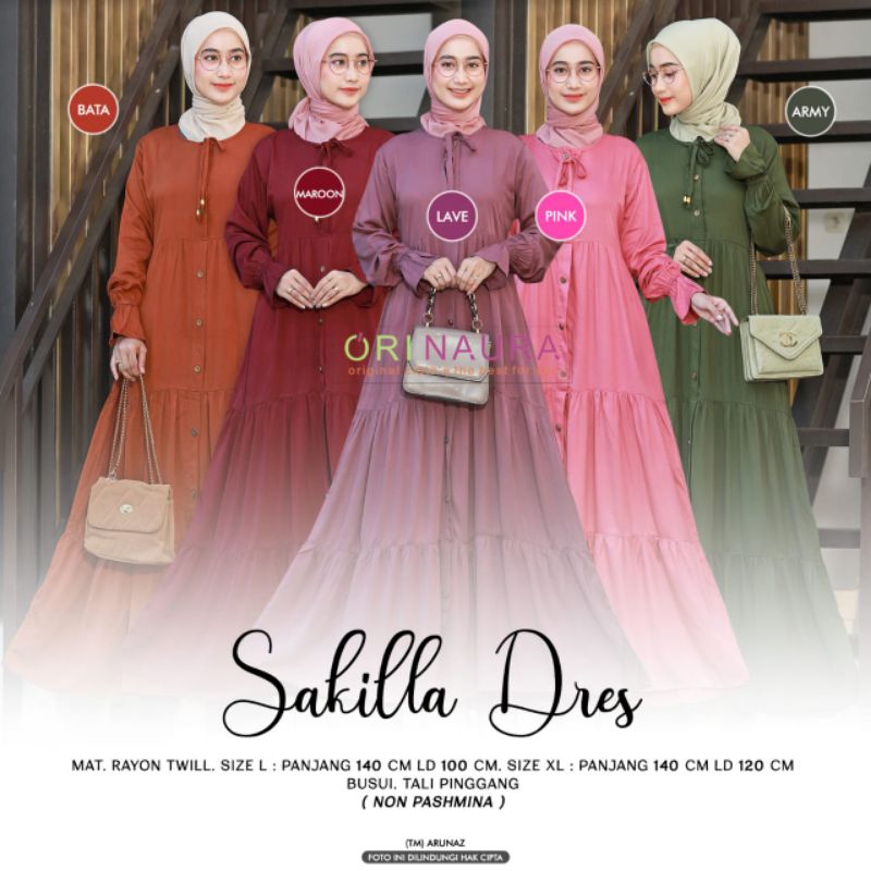 SAKILLA DRES BY ORI NAURA [Gamis Mat. Rayon Twill]