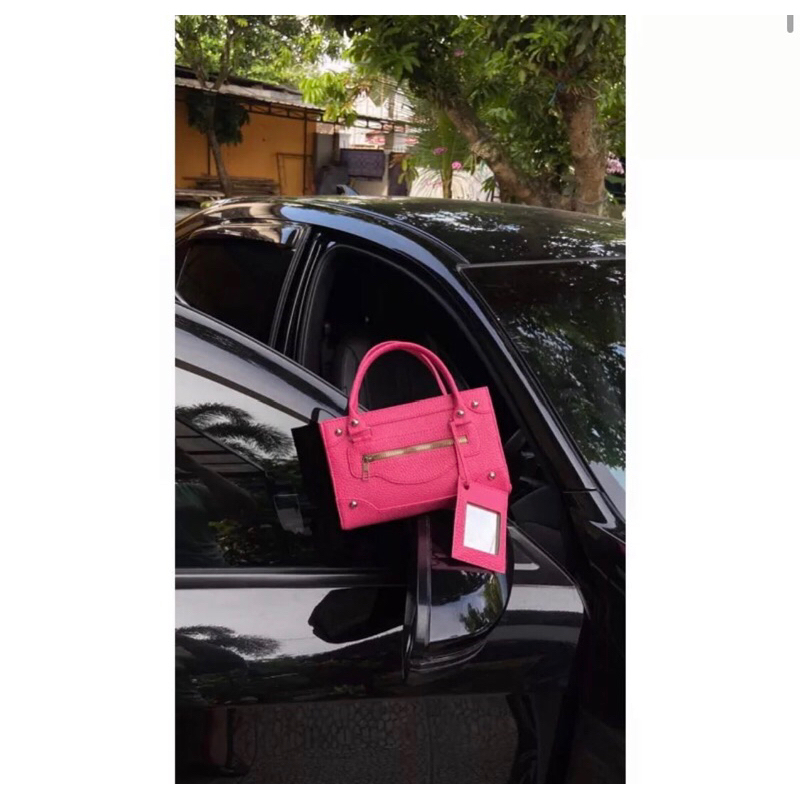 Preloved tas fuschia (NEW)