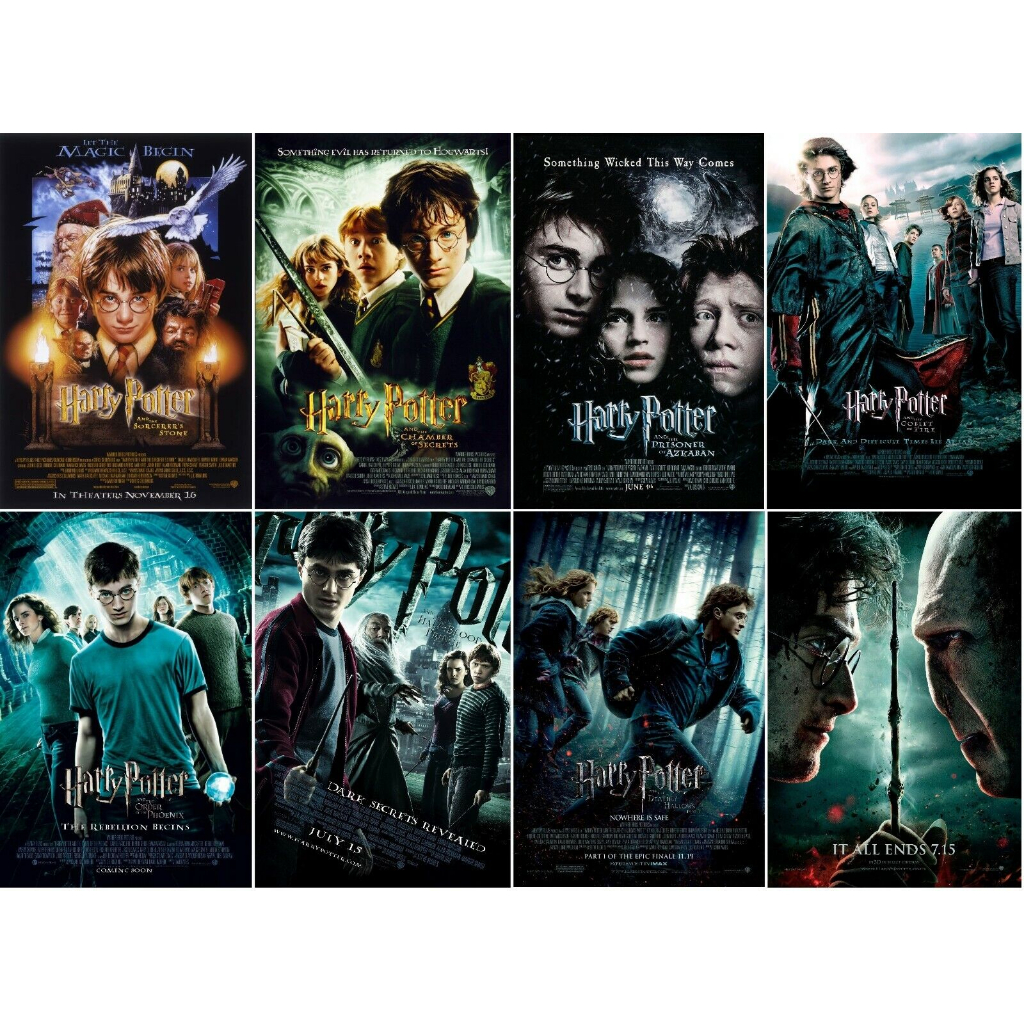 DVD Movies Harry Potter 1-8 Subtitle Indonesia