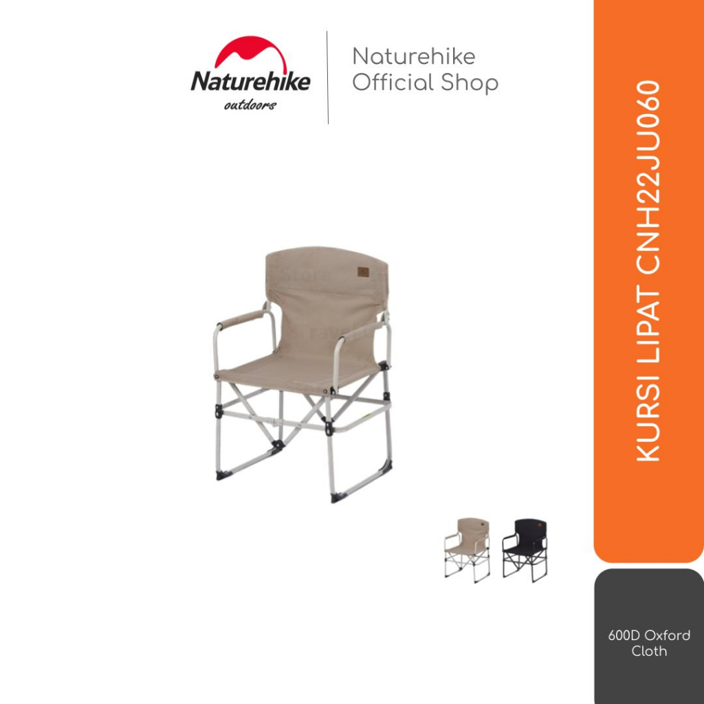 KURSI LIPAT PORTABLE OUTDOOR CAMPING NATUREHIKE X BLACKDOG CNH22JU060