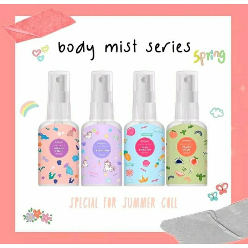 (KIZIYU) Geamoore Body Mist Spray Parfum || 30ml sudah BPOM Tahan 14 jam