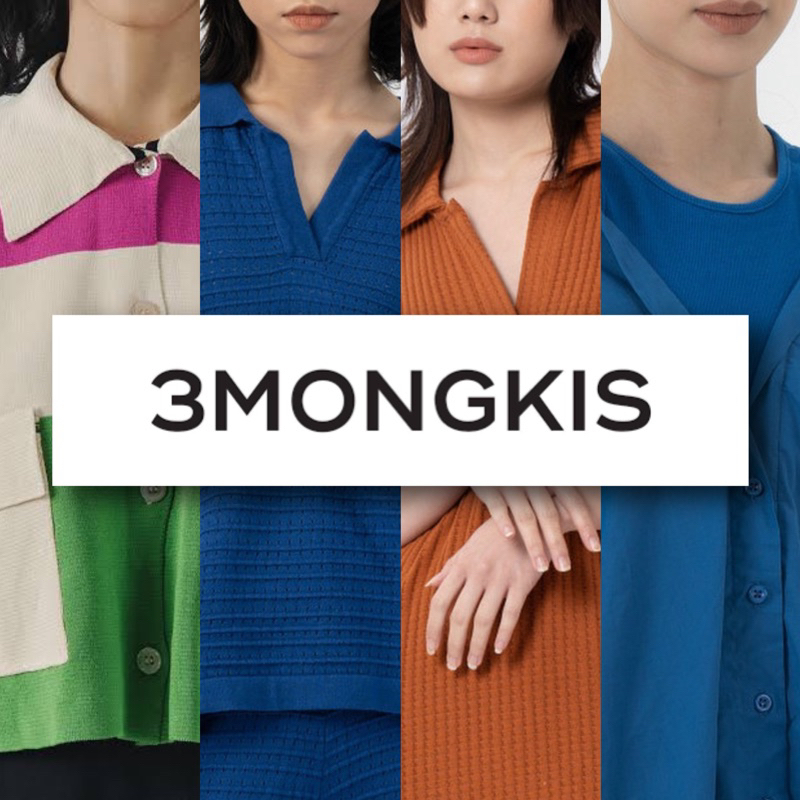 3MONGKIS X CISSYLIA POLO COLLAR JUMPER - Shirt Top Cardigan Dress