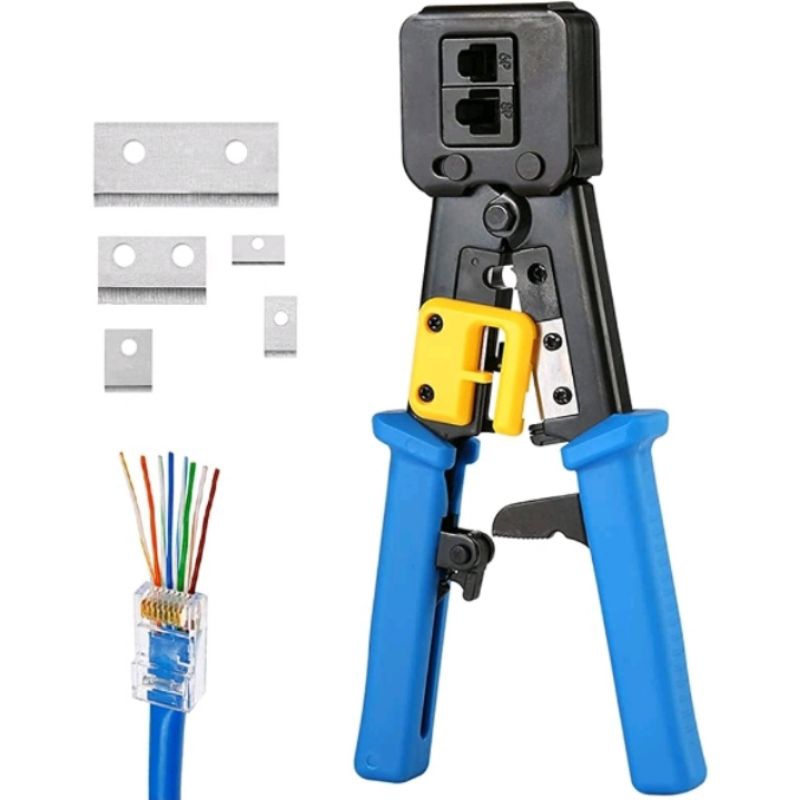 TANG CRIMPUNG RJ45 EZ ANTI GAGAL CAT 5 / CAT 6 CRIMPING TOOL RJ 45