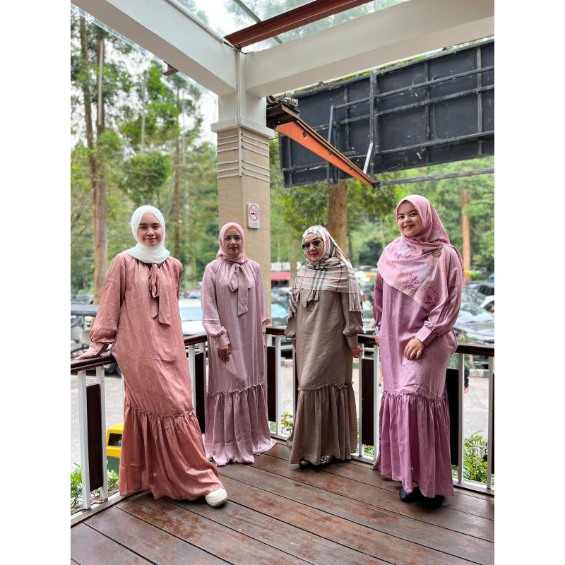 Azzura Dress Gamis Wanita Perempuan Cewe Muslim Diana Fashion