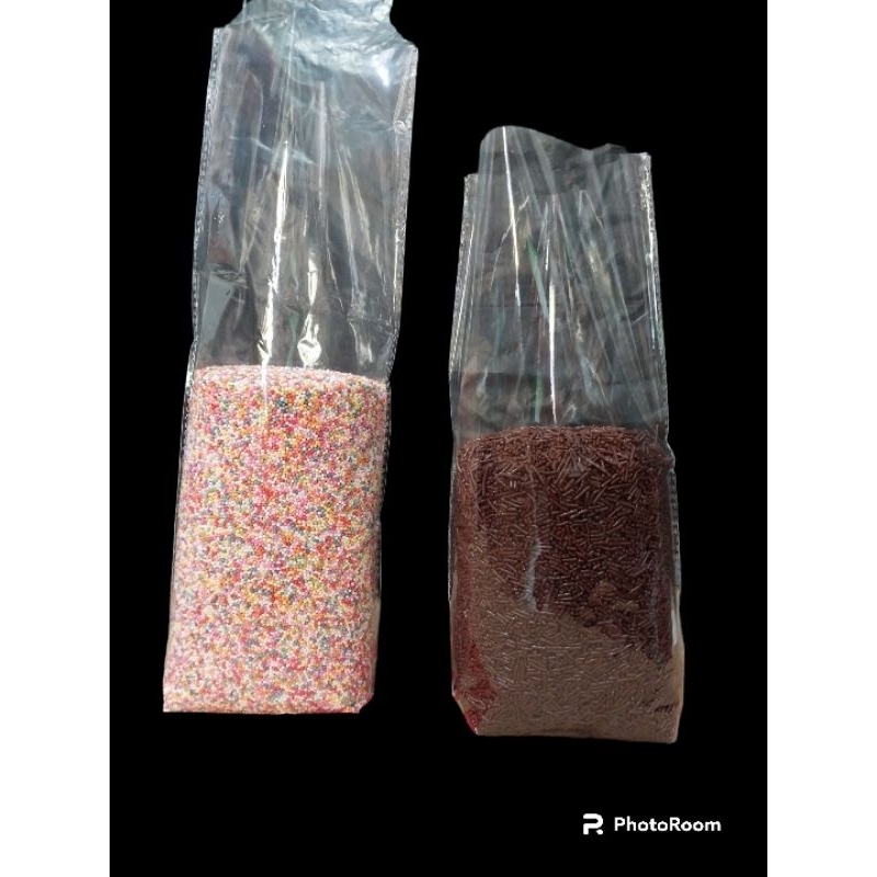 opp gaset duduk double seal plastik snack bening tebal bisa duduk