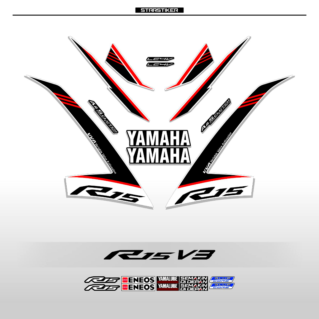 STRIPING YAMAHA R15V3 3 / R15 V3 / R 15 V3 / STRIPE / STICKER / STIKER / MOTOR / OJEG / KERETA / STO