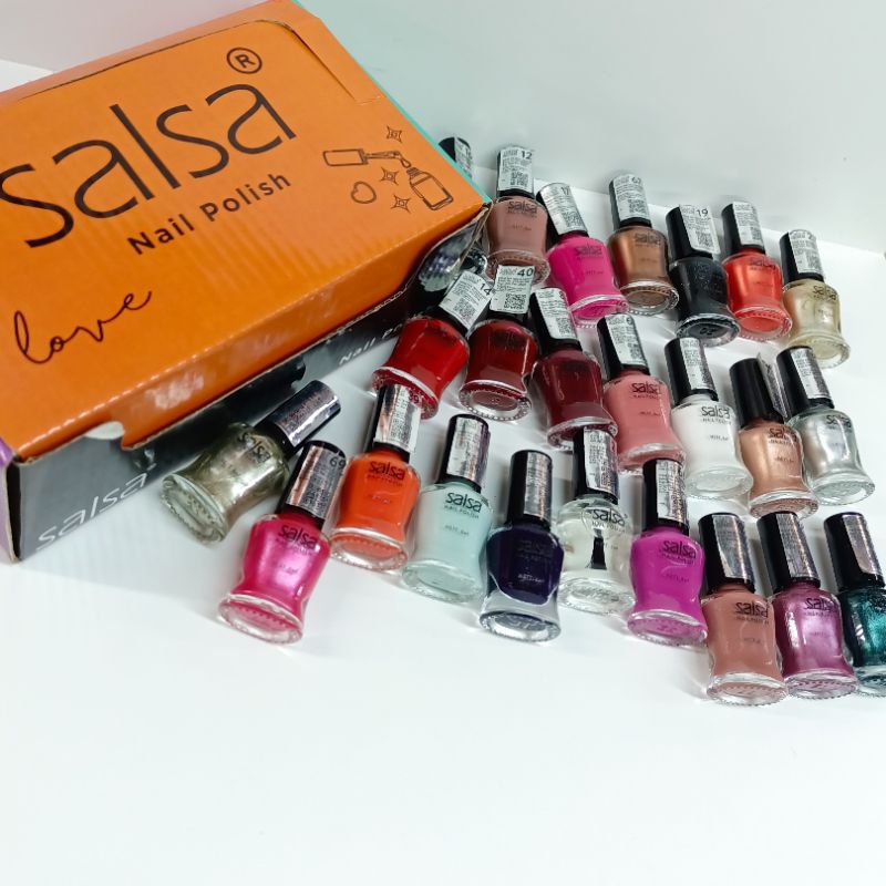 Kutek Salsa Love Bpom Nail Polish Cutek Isi 24pcs Warna Warni