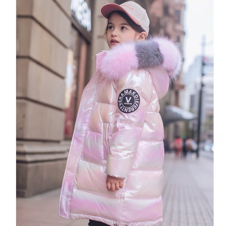 IMPORT KIDS PRINCESS RAINBOW WINTER COAT PADDED WATERPROOF JAKET ANAK  MUSIM DINGIN