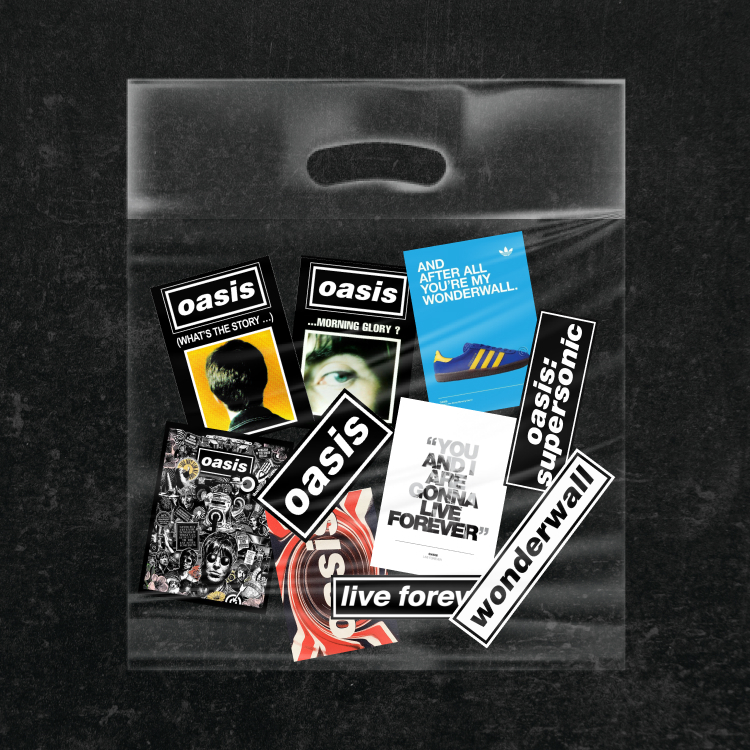

Stiker Oasis Band Britpop - 10pcs