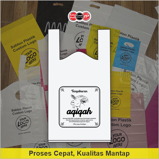 

(Isi 25pcs) Kantong plastik Aqiqah - Plastik Kresek Tasyakuran