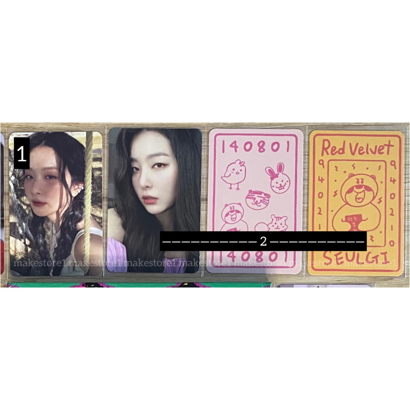 pc red velvet seulgi ayunan 28r seulgi lucky card anniversary md merchandise photocard album solo 28