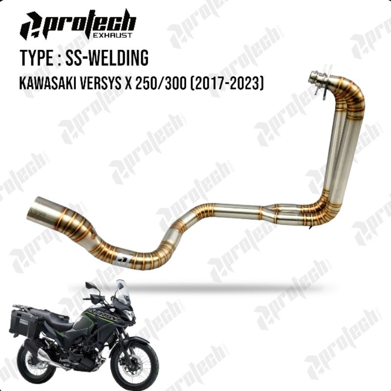 Kawasaki Versys-X 250/300 — Header Stainless · Silver — foto 2