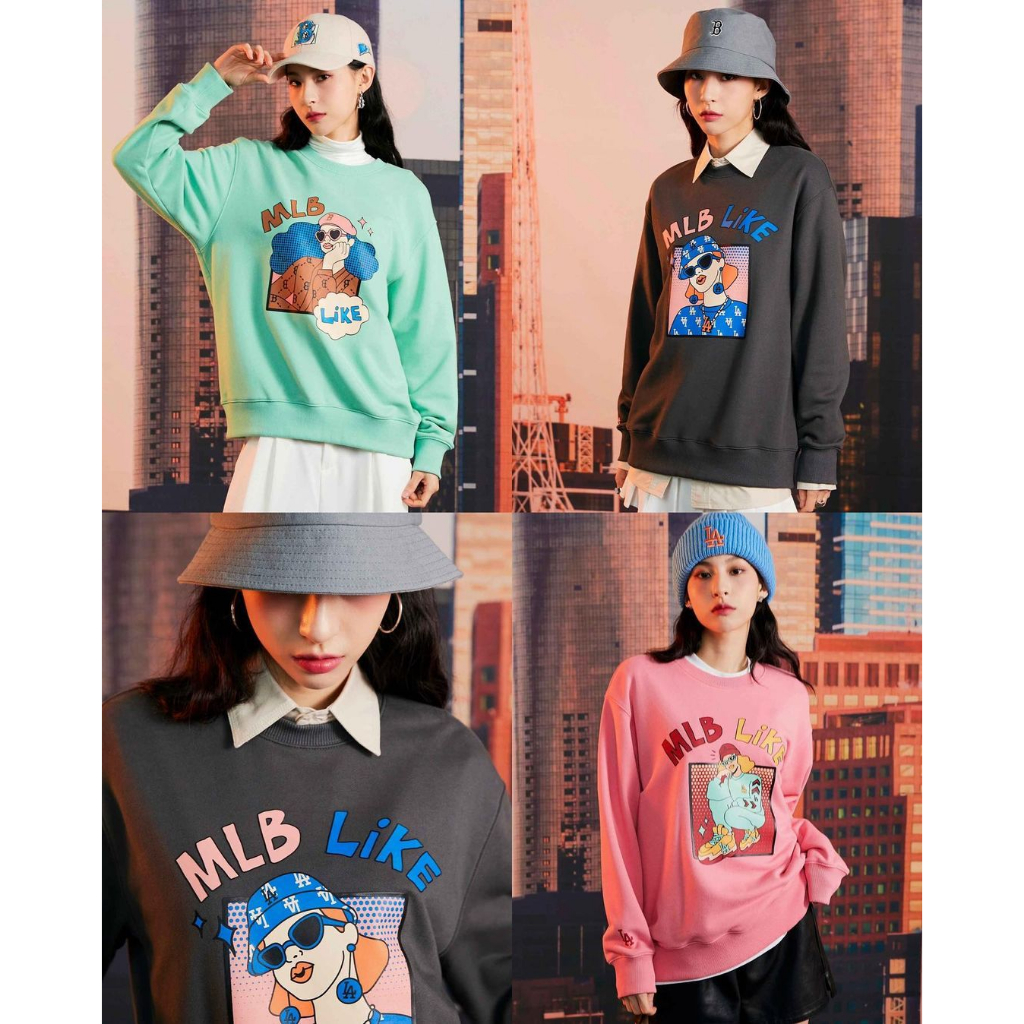 MLB LIKE GRAPHIC PRINTED SWEATSHIRT
