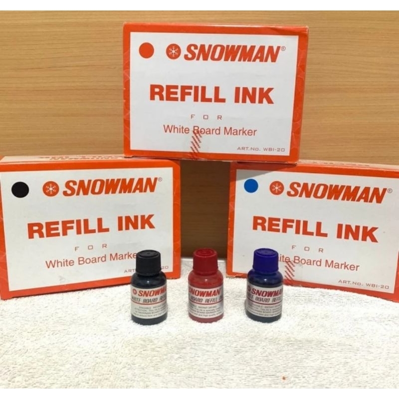 

Refill Tinta Spidol Whiteboard Marker BG-12 Snowman