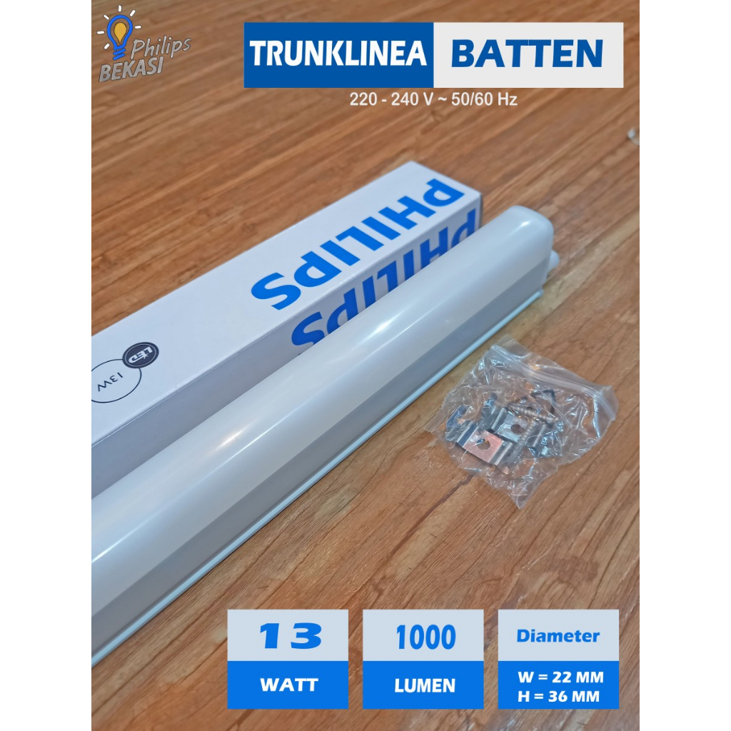 Philips Lampu T5 Batten 13 Watt LED 31091 Trunklinea