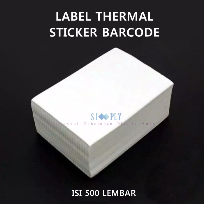 

Kertas Sticker Label Thermal 100x150 Isi pcs Barcode A6 Lipat