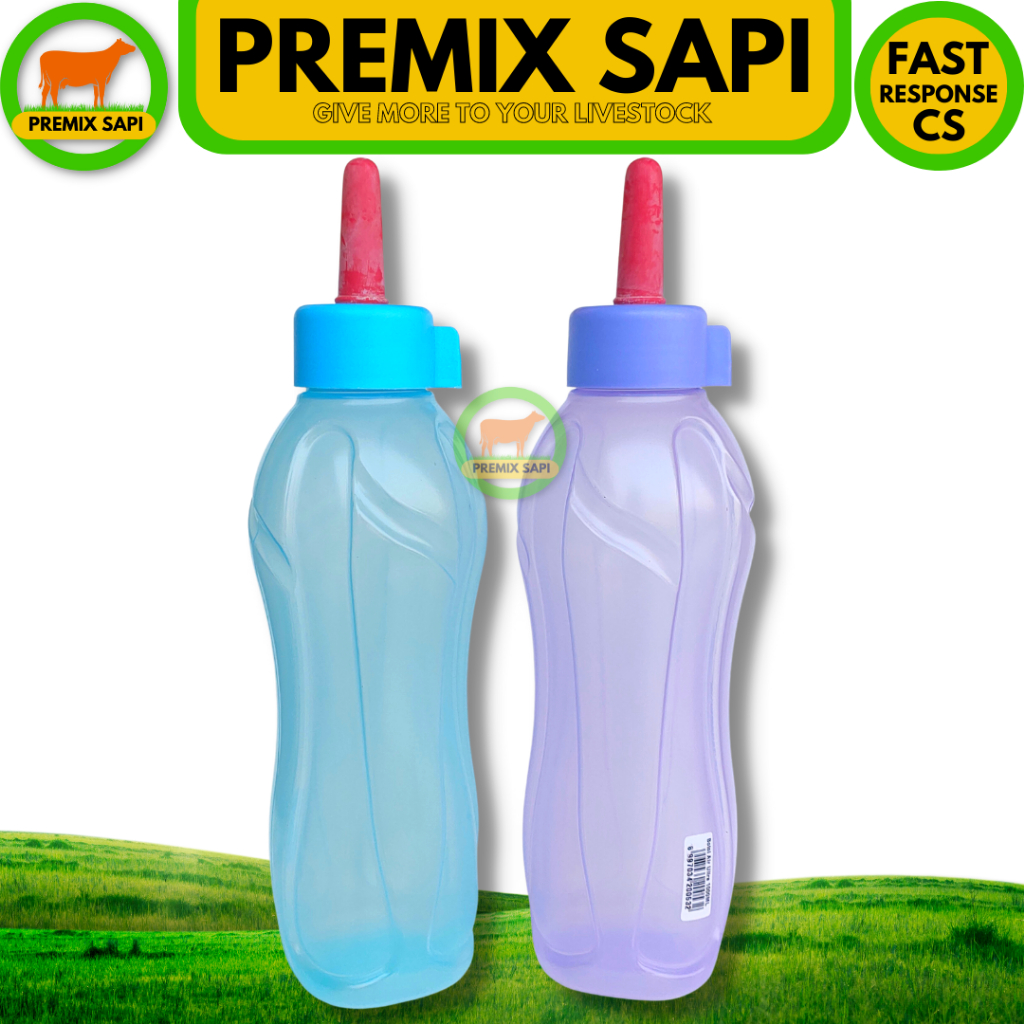 BOTOL DOT PEDET SILIKON MERAH - BOTOL DOT SUSU 1 LITER - BOTOL DOT ANAK SAPI - Dot Merah Karet Silik