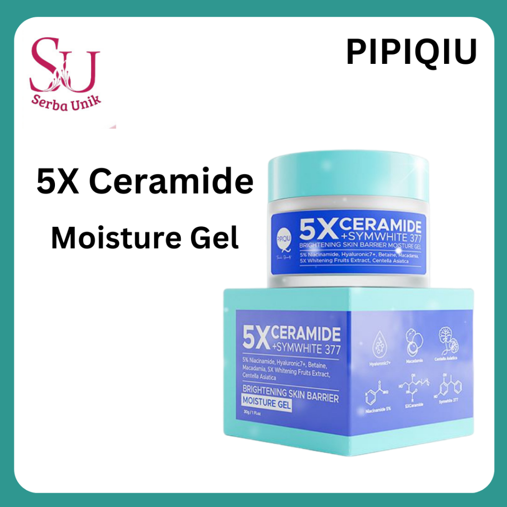 Pipiqiu 5X Ceramide SymWhite 377 Brightening Skin Barrier Moisture Gel 30g/ Pelembab Wajah