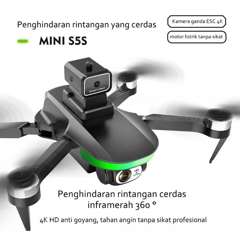 PROMO 11 HARI !! Drone S5S Brushles 6K kamera &amp; optical flow