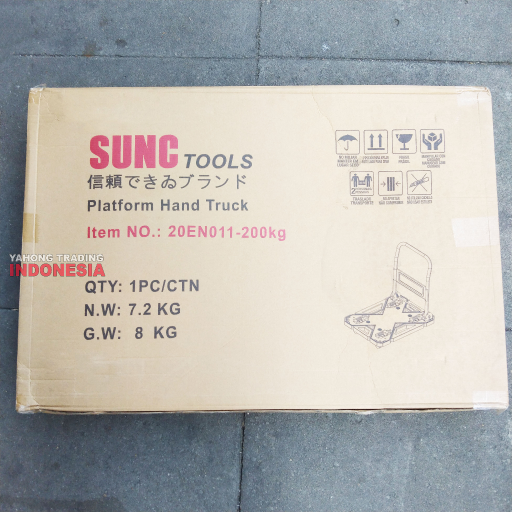 Troli Lipat Trolley Trolly Barang Troli Plastik Tebal 200kg SUNC TOOLS