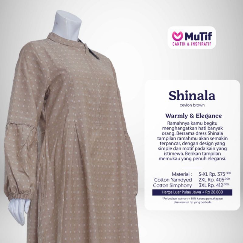 MUTIF Gamis Shinala Ceylon Brown