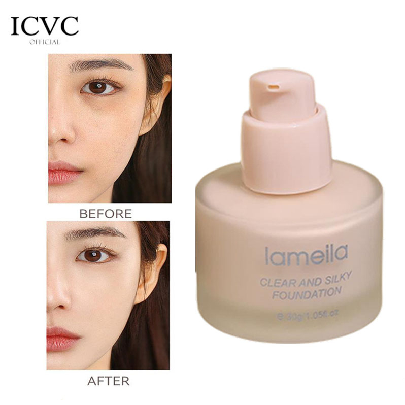 Foundation Cair Matte Poreless Liquid Foundation Full Coverage Lameila 3313