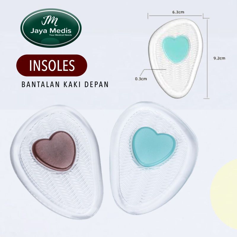 INSOLE BANTALAN KAKI DEPAN BENTUK LOVE